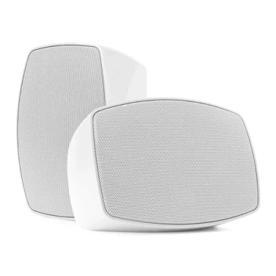 Imagen de Power Dynamics BHW40WH Altavoces de Montaje en Pared 4&quot; y Modo Dual Resistente a la Intemperie, línea 100 V/8 ohmios, Interior/Exterior, Blanco IPX5, Altavoz Pared, V
