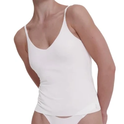 Imagen de sloggi Zero Feel 2.0 Spaghetti Top, Shirts para Mujer, Silk White, S