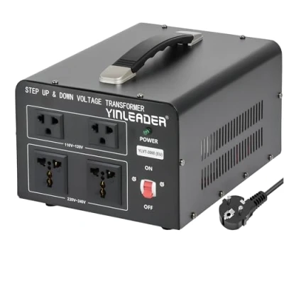 Imagen de Yinleader 3000VA Convertidor de Voltaje Salida 110/220 Voltios CA Transformador Núcleo Toroidal EEUU 3000 Vatios
