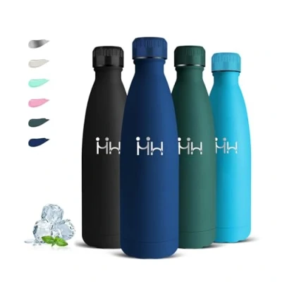 Imagen de Botella Agua Acero Inoxidable, 750ml Termica, A Prueba de Fugas, Cantimplora Sin BPA, Doble Aislamiento, para Cámping, Senderismo, Yoga, Oficina