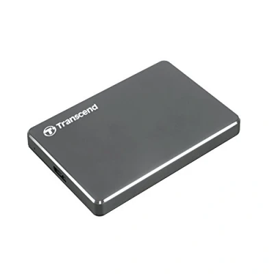 Imagen de Transcend StoreJet 25C3 1000GB Aluminio Disco Duro Externo (1000 GB, 2.5&quot;, 3.0 (3.1 Gen 1), 5400 RPM, 5000 Mbit/s, Aluminio)