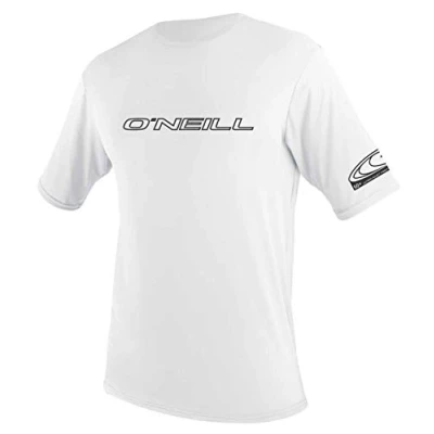 Imagen de O&#039;NEILL Basic Skins S/S Rash tee Chaleco Vest, Blanco, Medium para Hombre