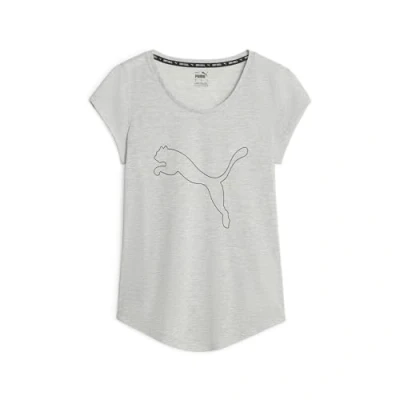 Imagen de Puma heather CAT Camiseta estampada, Mujer, Talla: XS, Light gray