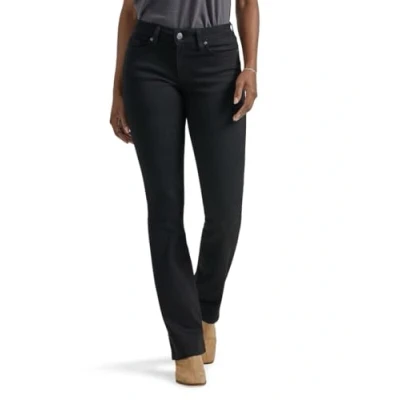 Imagen de Lee Regular Fit Bootcut Jean Jeans, Negro (, 44 Corto para Mujer