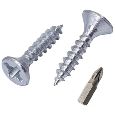 Imagen de SKIR&#039;CO Lote de 1000 tornillos acero chapado en zinc 3,5 x 16 mm, cabeza avellanada Pozidriv, aglomerado, PZ totalmente roscado (1000, mm)