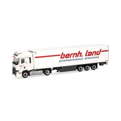 Imagen de herpa Camión Modelo Renault T Facelift Semi Remolque de Caja Refrigerada Bernhard Land (Baja Sajonia/Eystrup), Miniatura a Escala 1:87, Pieza colección, plástico