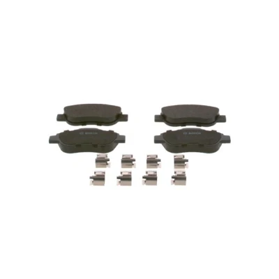 Imagen de BOSCH 0 986 424 786 Juego de pastillas freno Low Metallic Chapa antichirridos, con instrucciones montaje FIAT: Panda II Hatchback
