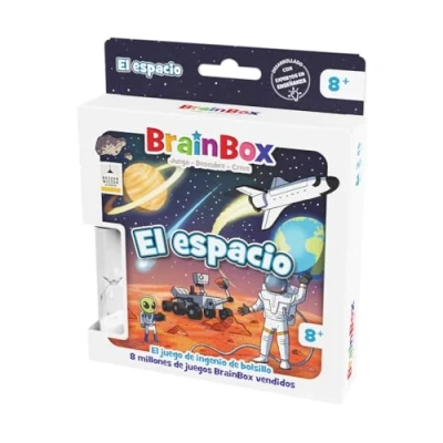 Imagen de Beezerwizzer Studio BrainBox Pocket El Espacio Juego de Cartas A Partir 8 Años 1 Jugador 10 Minutos por Partida Español
