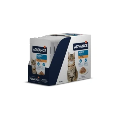 Imagen de Advance Comida Húmeda para Gatos Adultos con Pollo, Multipack 12 x 85 g, Total 1.02 kg
