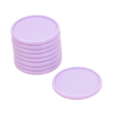 Imagen de Craftelier Anillas de Disco Plástico L para Encuadernación Planners, Agendas o Álbumes Ideal Scrapbooking y otras Manualidades Paquete 9 uds 45 mm Diámetro Color Violeta