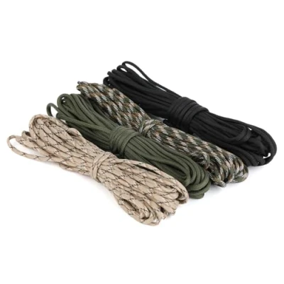 Imagen de Bafumiu Set de 4 Cuerdas Paracord 10 m (40 Total) mm, Cuerda Resistente con 7 Hilos Nylon 100%, Capacidad Carga hasta 250 kg, Ideal para Camping, Escalada y Pulseras