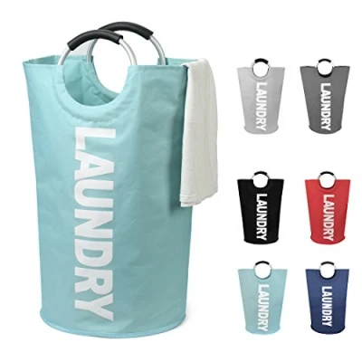 Imagen de DOKEHOM 125L Bolsas Cestos para la Colada (7 Colores), Gran Servicio de lavandería, Plegable Bolsa Lavado Ropa Bin (Luz Azul)