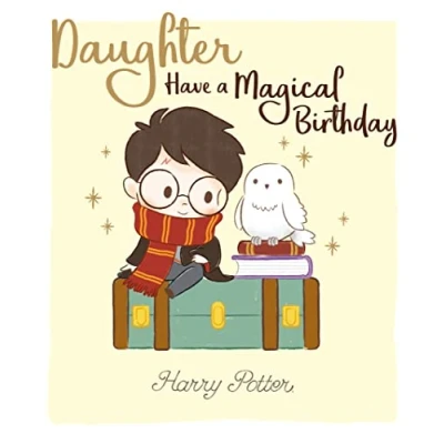Imagen de Danilo Promotions Limited tarjeta de cumpleaños para hija, Harry Potter, multicolor, 210 x 290 mm