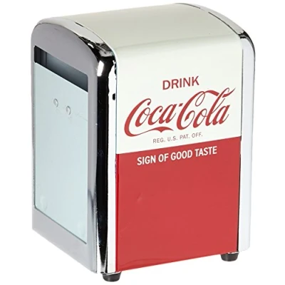 Imagen de Tablecraft CC381 Coca Cola Dispensador de Servilletas, Medio, Rojo, Acero Inoxidable