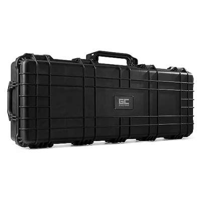 Imagen de Power Dynamics GIGCase38T maletín rígido Universal para Exteriores, Grande con Ruedas DJ, Resistente al Agua, Interior de Espuma, Transporte Espuma y Ruedas, Negro