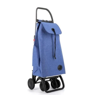 Imagen de Carro Rolser I MAX Tweed 4 Ruedas 2 Giratorias Plegable Azul