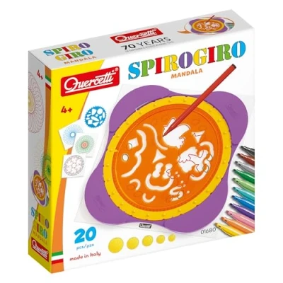 Imagen de Quercetti Q1680 1680 Spirogiro Mandala, Spirograph Spiral Designer