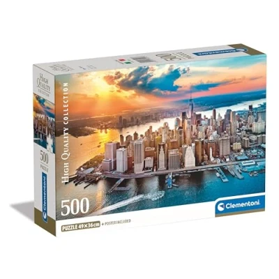 Imagen de Clementoni Collection New York Puzzle De 500 Piezas, Rompecabezas Adultos, Entretenimento, 35543, Multicolor
