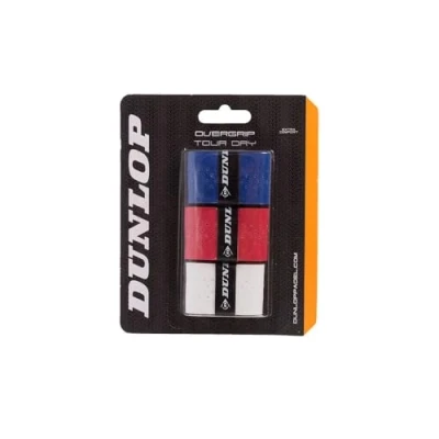 Imagen de DUNLOP Tour Dry Pádel Overgrip, Multicolor (Paquete de 3)