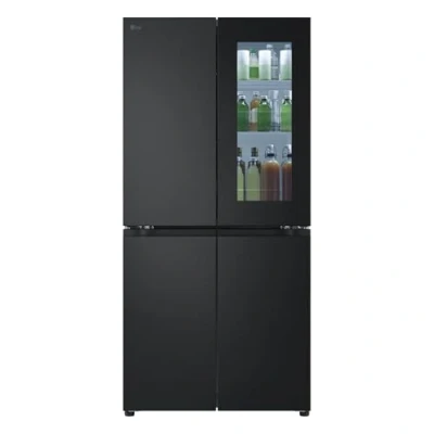 Imagen de LG GMV860EPDE InstaView, Clase E, 530 L, Wi Fi, Refrigeración Lineal, Total No Frost, Control Remoto, Diagnóstico Inteligente, Ancho 835 mm, Negro mate
