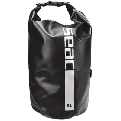 Imagen de Seac Dry Bag, bolsa estanca impermeable, seca para buceo, kayak, navegación, pesca, natación y otros deportes, 5 lt, negro