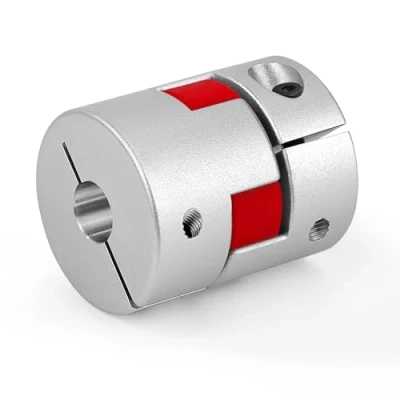 Imagen de Acoplamiento de Eje Ciruela, D25 L30 Abrazadera Flexible Aleación Aluminio, Acoplador para impresora 3D Máquina CNC y motor servo escalonado (6 x 6.35 mm)