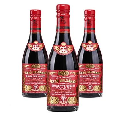 Imagen de Tris vinagre balsámico de Modena IGP 3 medallas doradas &quot;Riccardo Justi&quot; 250 ml x
