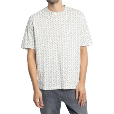 Imagen de Armani Exchange Camiseta estampada, Hombre, Talla: Large, Off white/ash allover