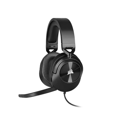 Imagen de Corsair HS55 SURROUND Auriculares Multiplataforma Ligeros con Cable para Juegos Sonido Envolvente Dolby 7.1 Compatible iCUE PC, Mac, PS5, PS4, Xbox, Nintendo Switch, Móvil Carbono
