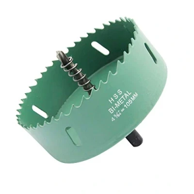 Imagen de Sierra de corona 105mm,LAIWEI taladro para perforar agujeros en madera, chapa fina, perfiles aluminio, PVC, etc. Herramienta perforación afilada y duradera.