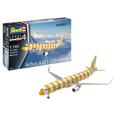 Imagen de Revell 03788 Airbus A321 200 Condor Escala 1:144 Kit de modelo plástico sin construir/sin pintar, color moldeado