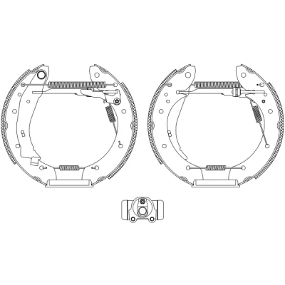 Imagen de TEXTAR Shoe Kit Pro 84053901 frenos, disco de tambor con cilindro freno rueda, accionador RENAULT: ESPACE 3