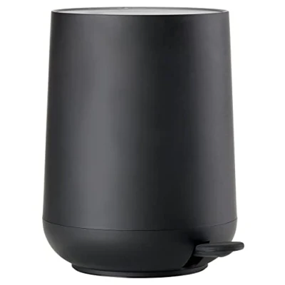 Imagen de Zone Denmark 331971 papelera 3 L Alrededor Acrilonitrilo butadieno estireno (ABS) Black Cubo de basura (3 L, Alrededor, (ABS), Black, Pedal, 20,5 cm)