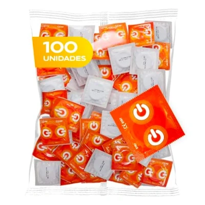 Imagen de ON) Condones Banana I 54 mm de ancho Paquete 100 unidades amarillos y afrutados con lubricante silicona grosor pared 0,07 veganos para hombres