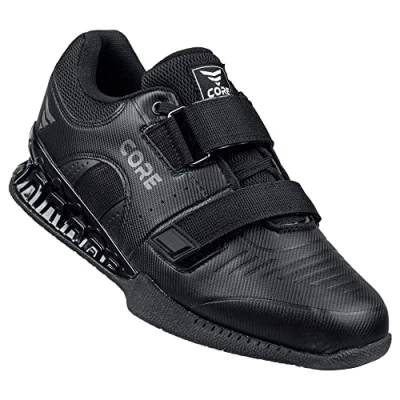 Imagen de Nordcore Zapatillas de Halterofilia Force Black para Levantamiento Potencia y Culturismo, Negro, 39 EU