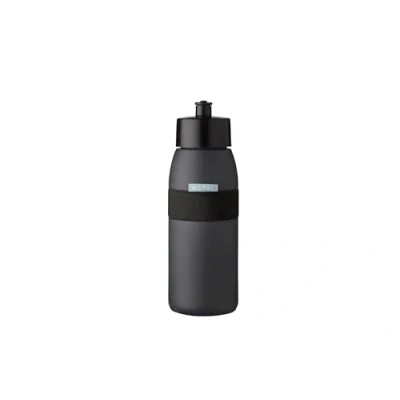 Imagen de Mepal Botella Deportiva Ellipse Práctica de Agua para Deporte y Ocio Gimnasio con Boquilla Blanda Apta Lavavajillas Sin BPA 500 ml Nordic black