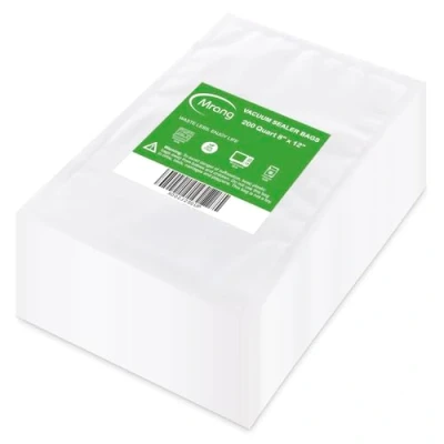 Imagen de Bolsas de Vacio para Alimentos 200Bolsas 20CMx30CM Vacío Alimentos, BPA Free, Gofradas Conservación y Sous Vide Cocina &amp; Boilable