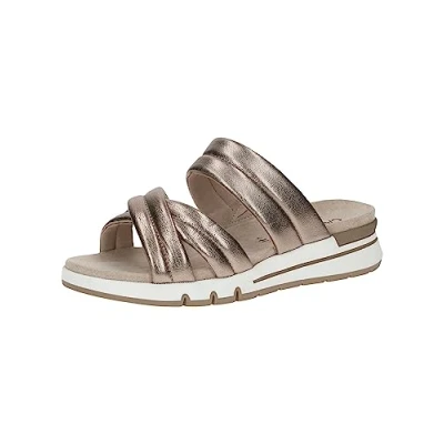 Imagen de CAPRICE 9 27251 20, Sandalias planas Mujer, Taupe Metallic, 39 EU Ancho