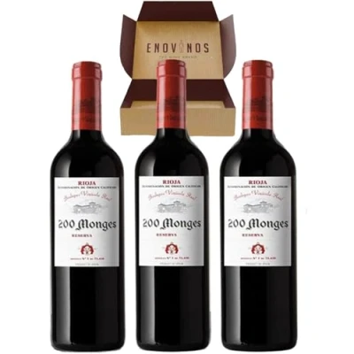 Imagen de Vino Tinto Rioja 200 Monges Reserva 2013 Pack 3 Botellas Mejor Seleccion Enovinos