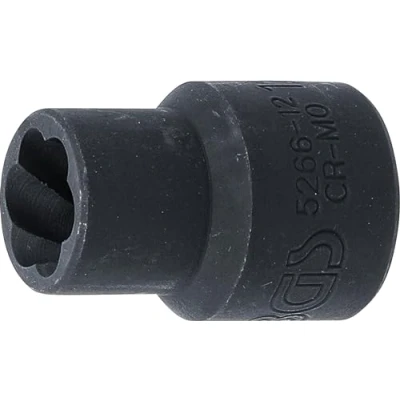 Imagen de BGS 5266 12 Llave de vaso perfil en espiral / extractor tornillos entrada 12,5 mm (1/2&quot;)