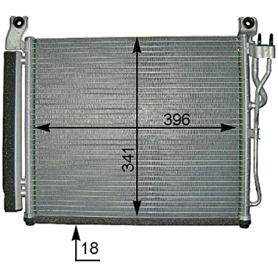 Imagen de MAHLE ORIGINAL AC 591 000P Condensador con secador 396mm KIA: Picanto I