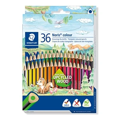 Imagen de Staedtler Triangular Noris Colour lápices, estuche de cartón con 36