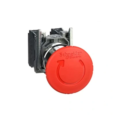 Imagen de Schneider Electric Harmony XB4 Botón de parada emergencia Ø40 Empuje Girar Rojo 1O+1F Tornillos XB4BS8445