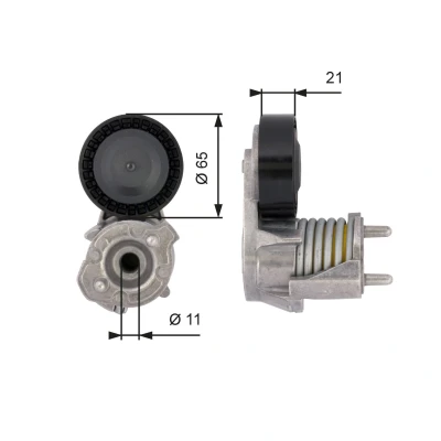 Imagen de GATES FleetRunner Micro V Kit T39118 Polea Tensora FORD: Focus 2, VOLVO: V40 Hatchback, S40 II, V50