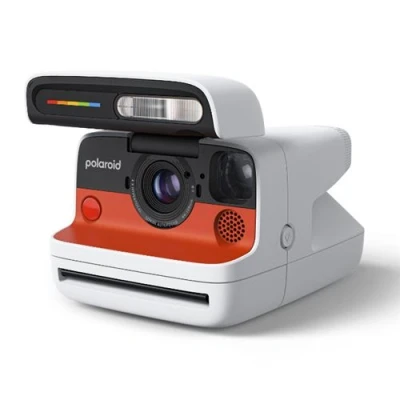 Imagen de Cámara instantánea Polaroid Flip, Sistema hiperfocal 4 lentes, Flash, Blanco