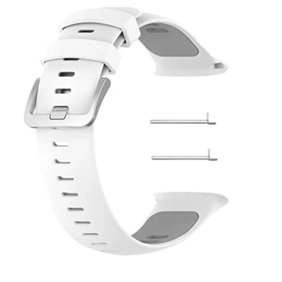 Imagen de Huabao Correa Compatible con Polar Vantage v2,Ajustable Silicona Deportiva Band Repuesto Pulsera para v2 (gris blanco)