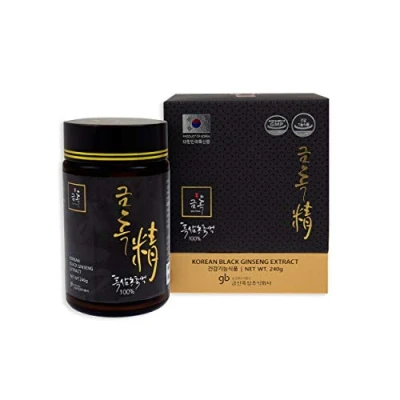 Imagen de Ginseng Negro Coreano Extracto 240g 100% natural Curación de 8 meses Alto contenido Saponinas 80mg/g Ginsenósidos Rg1,Rb1,Rg3&gt; 6mg/g. Reforzado con Rg3,Rg5,Rk1