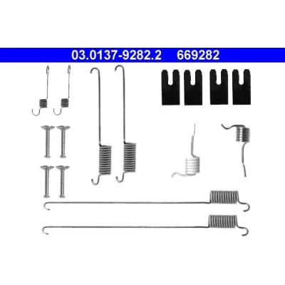 Imagen de ATE 03.0137 9282.2 Juego de accesorios, zapatas freno LAND ROVER: Freelander I SUV, SUV Cabrio