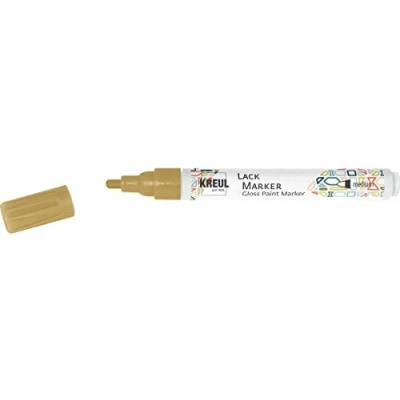 Imagen de Kreul Hobby Line 47020 Lacquer Painting Pen Medium with rounded ends 2 4 mm, Gold