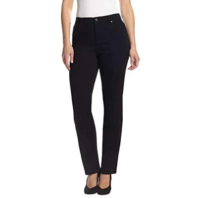 Imagen de Gloria Vanderbilt Amanda Pantalones vaqueros ajustados para mujer, talla grande, color negro, 18 W